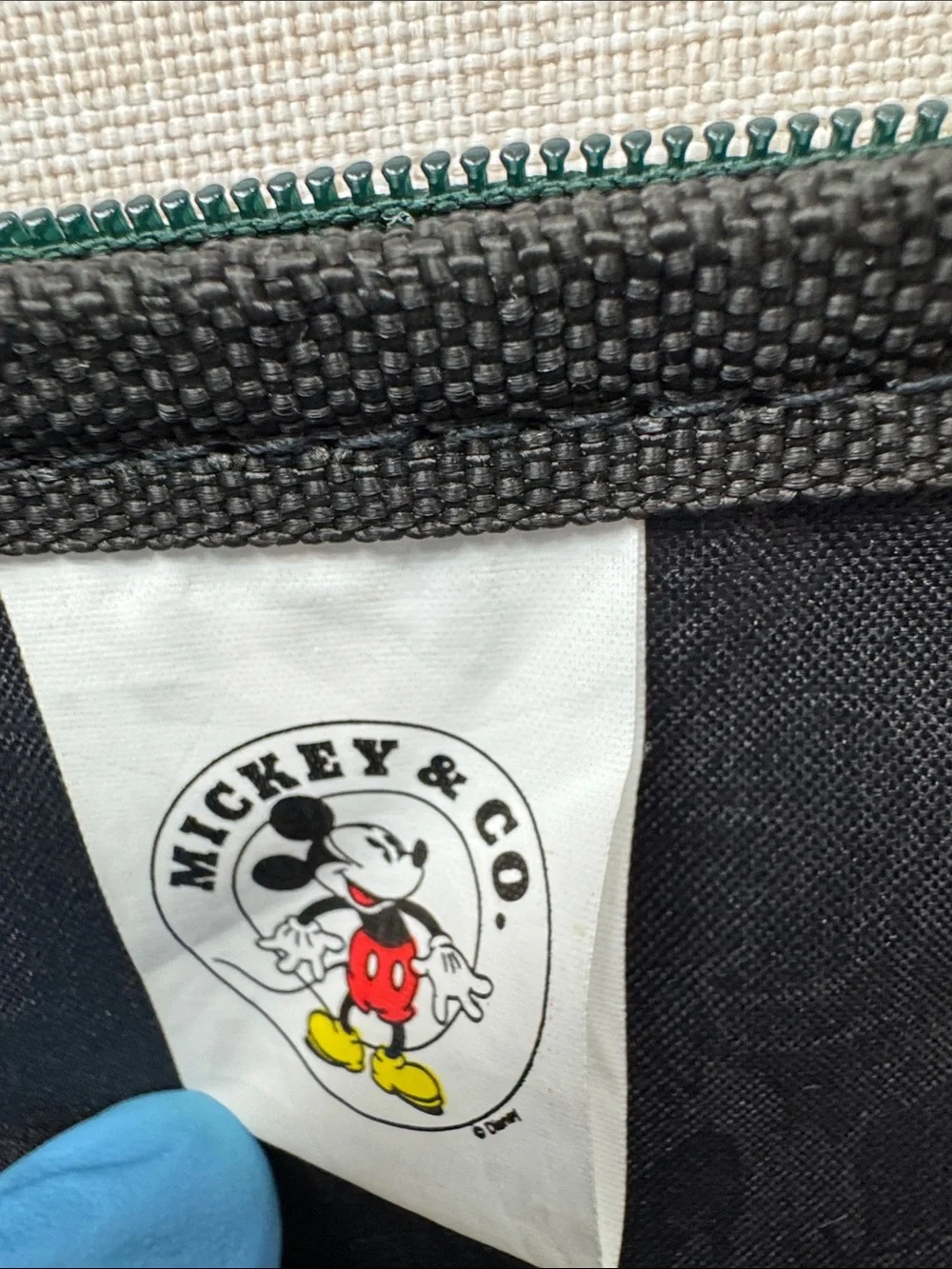 Disney Green Multi-Character Canvas Laptop Bag